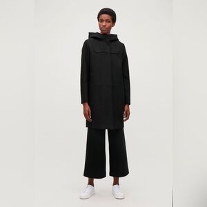 COS Black Textured Coat Size 2
